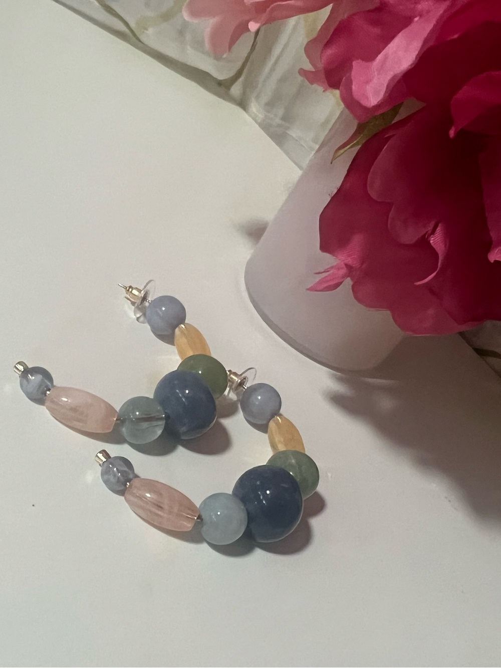 Chunky beaded earrings